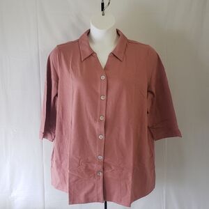 Rose Buttoned Collared Women's Polo Shirt